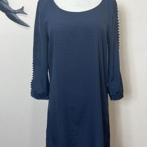 Maison Scotch Houndstooth Navy Spike Lace … - Picture 2 of 2